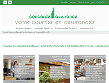 Tablet Screenshot of concorde-assurance.com
